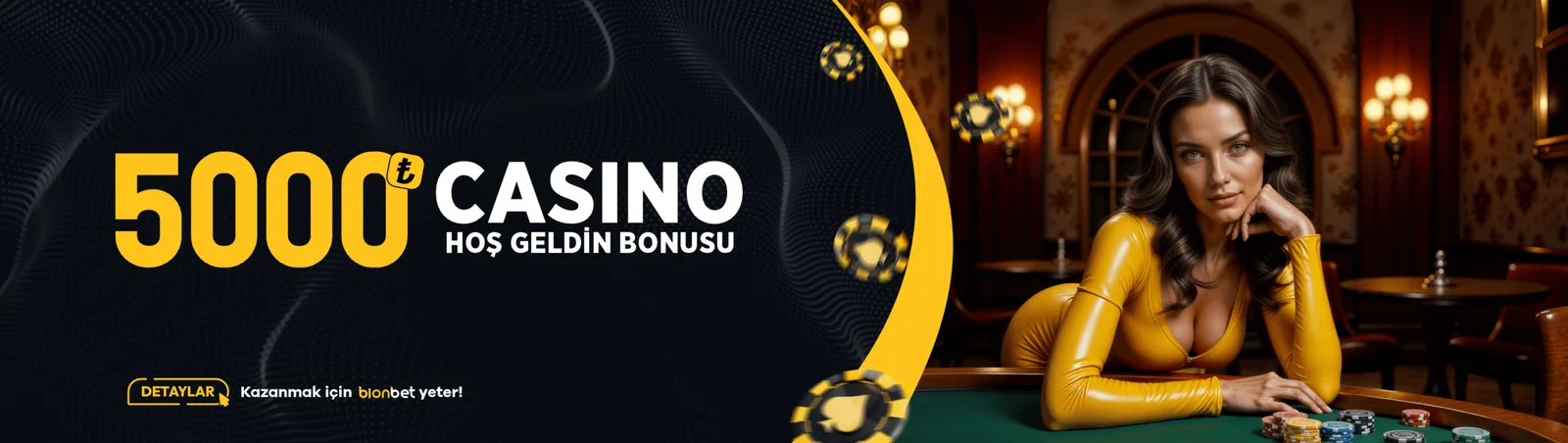 Bionbet 5000 TL Casino Hoş Geldin Bonusu